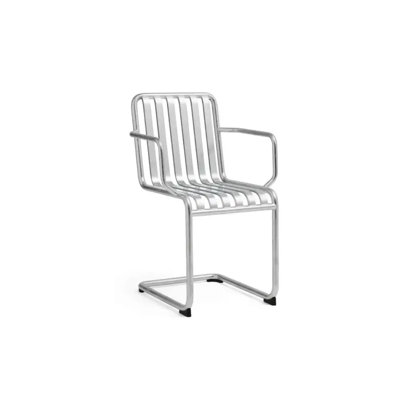 Prix Réduit Outdoor Chair and Small Lounge Chair PALISSADE CANTILEVER with armrests GalvanisedHAY