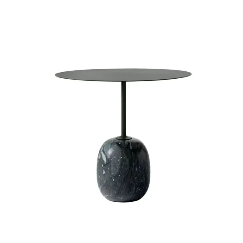 Side Table LATO LN9 Dark green & marble Verde GrigioAND TRADITION Réduction
