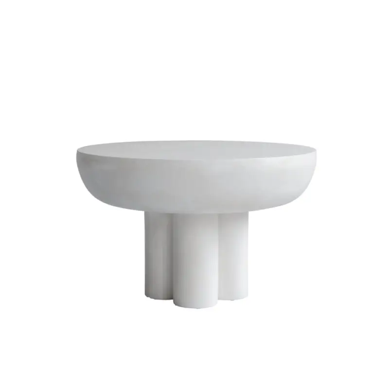 Table basse CROWN LOW béton fibré Blanc os101 COPENHAGEN Must-Have