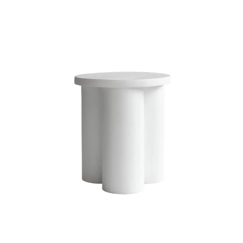 Nouvelle Collection Table d'appoint guéridon BIG FOOT béton fibré Blanc os101 COPENHAGEN