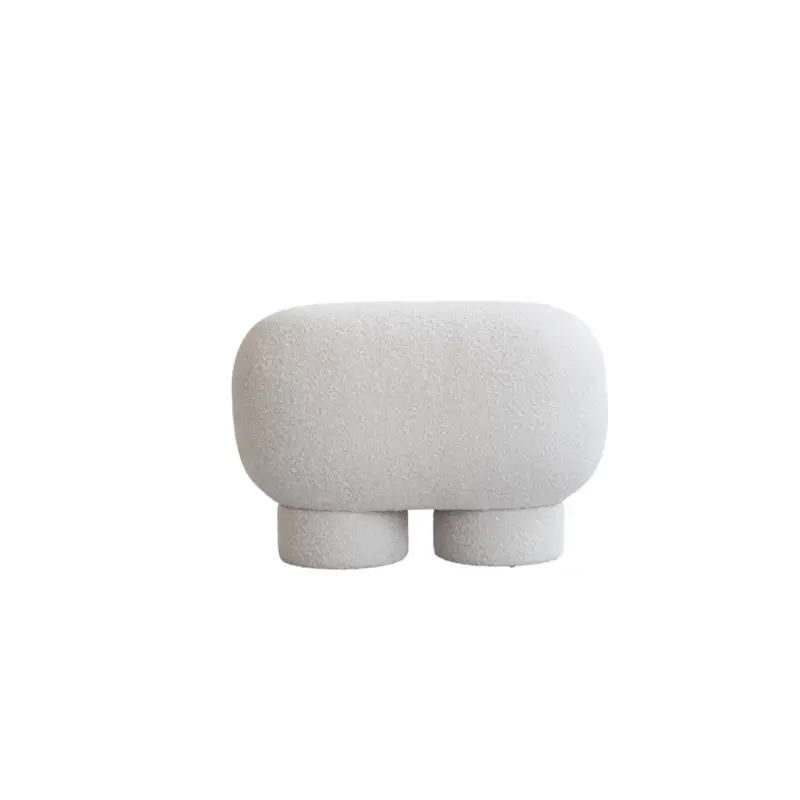 Pouffe BIG FOOT tall Off white bouclé101 COPENHAGEN Produit De Marque