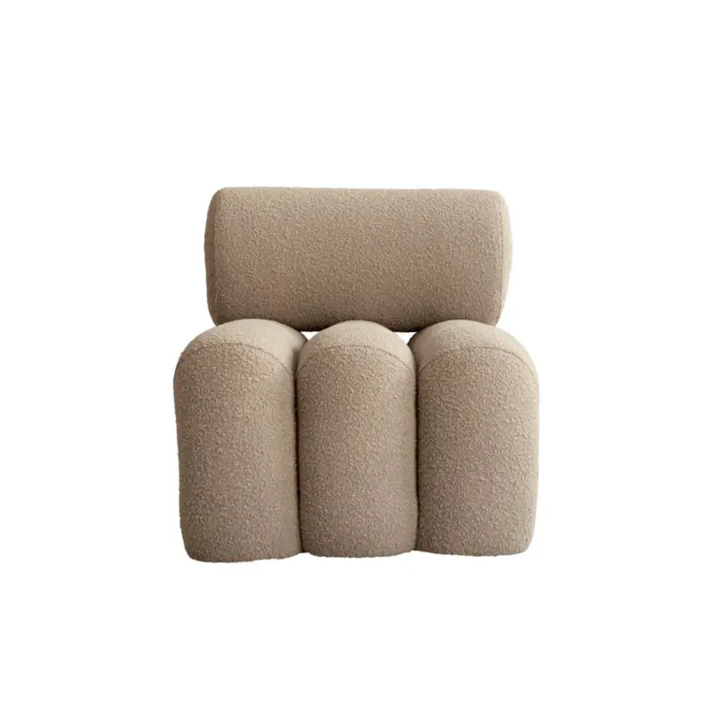 Easy chair FOKU Smoked sand bouclé101 COPENHAGEN Nouveauté