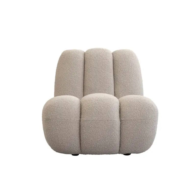 Top Vente Fauteuil TOE CHAIR bouclé Sable fumé101 COPENHAGEN