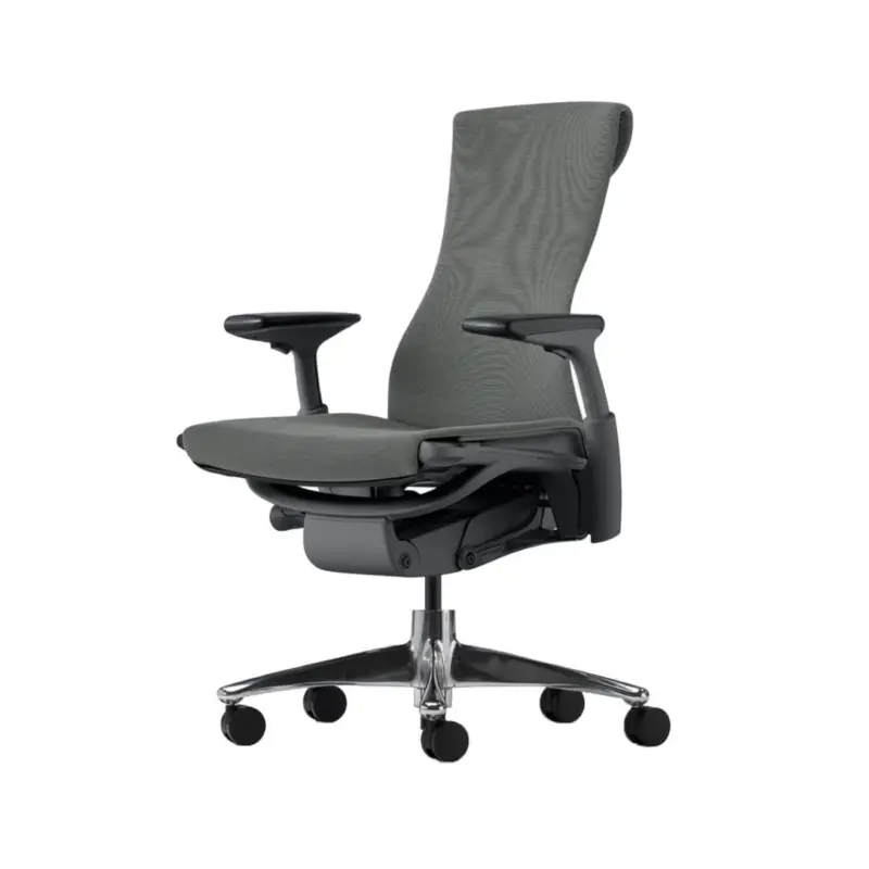 Fauteuil de bureau EMBODY Pewter / Aluminium PoliHERMAN MILLER Prix Choc