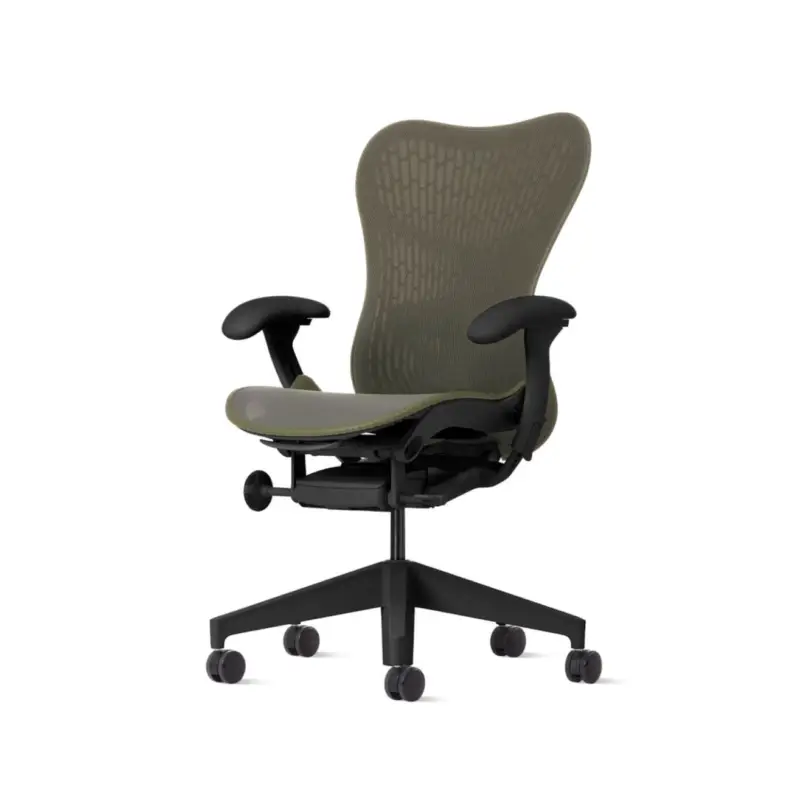 Fauteuil de bureau MIRRA 2 Butterfly Graphite / OliveHERMAN MILLER Prix Promo