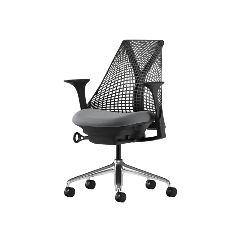 Authentique Fauteuil de bureau SAYL Fog Rhino / Aluminium PoliHERMAN MILLER