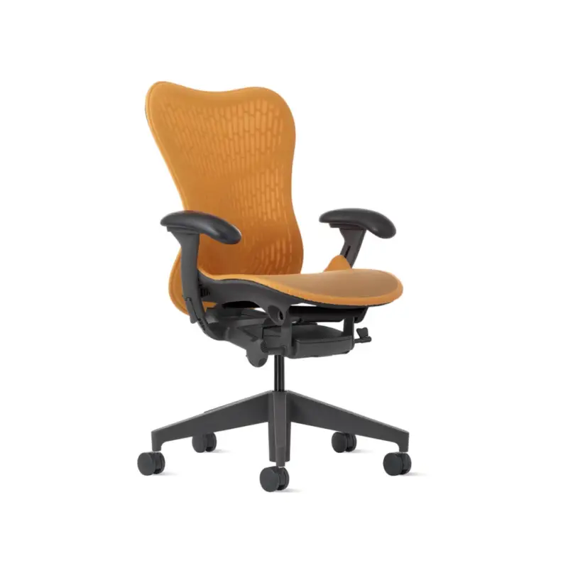 Fauteuil de bureau MIRRA 2 Butterfly Graphite / OcreHERMAN MILLER Acheter Direct