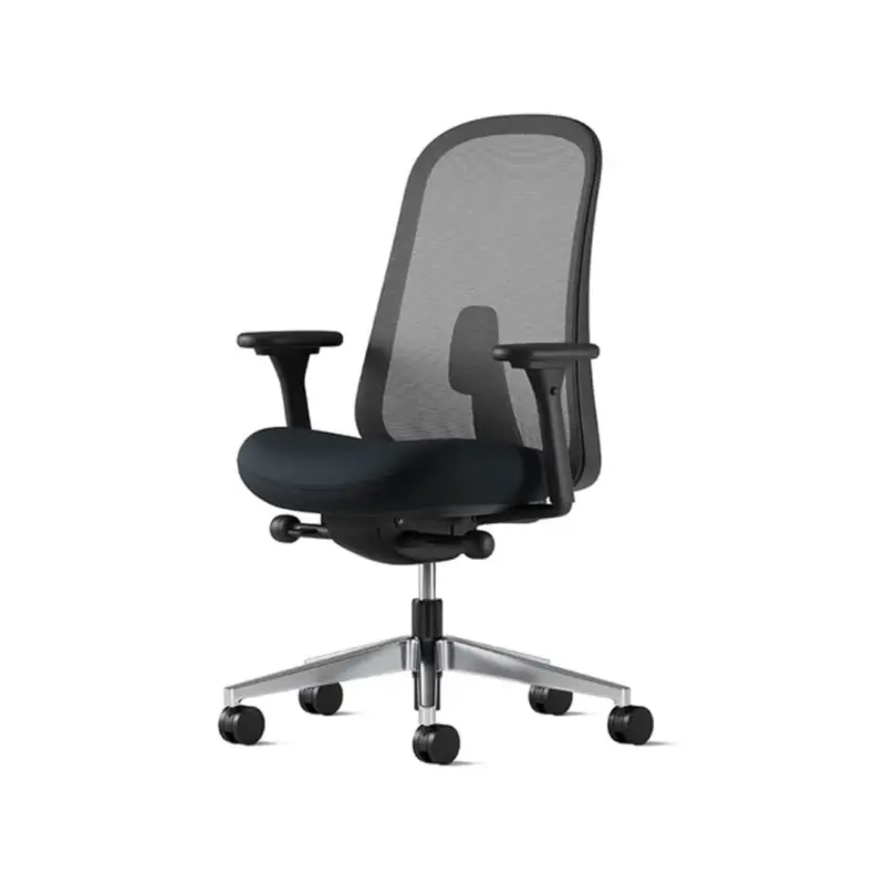 Fauteuil de bureau LINO Graphite Spinoza / Aluminium PoliHERMAN MILLER Petit Prix