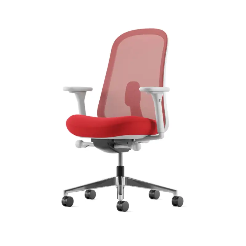 Office Chair LINO Mineral and Jezabel / Polished AluminiumHERMAN MILLER Quantité Limitée
