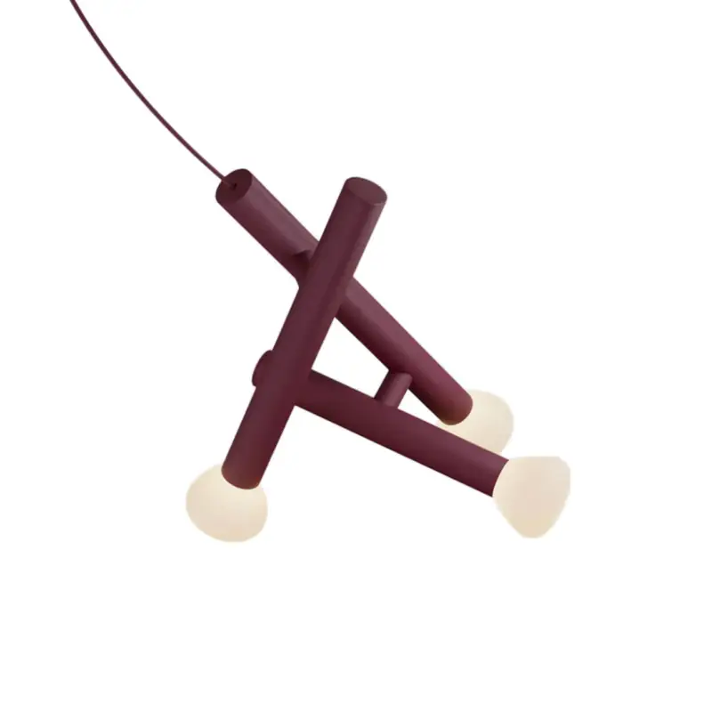 Pendant Light PARC 04 BurgundyLAMBERT & FILS Commande En Gros