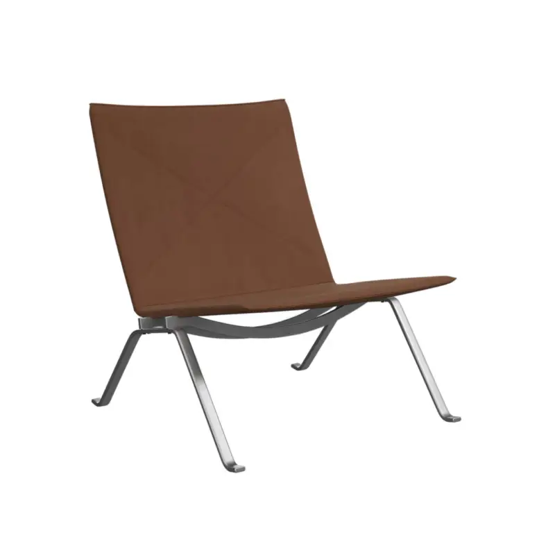 Meilleure Vente Easy chair PK22 Haze Leather WalnutFRITZ HANSEN