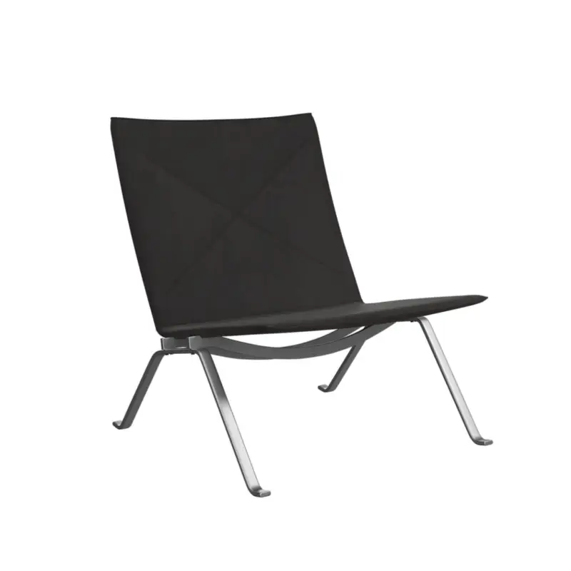 Usine Directe Fauteuil PK22 Cuir Haze AnthraciteFRITZ HANSEN