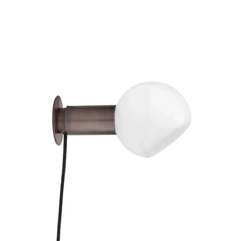 Wall light DONYA with plug Browned BrassANOUR Remise