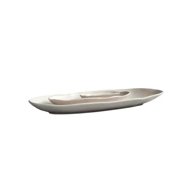 Réduction Tray, Dish Set of 3 NATIVE OVAL TRAY Birch101 COPENHAGEN