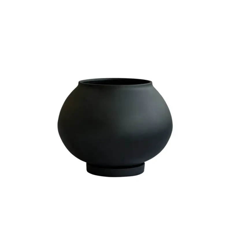 Pas Cher Pot and Planter SUNAO FAT big Black101 COPENHAGEN