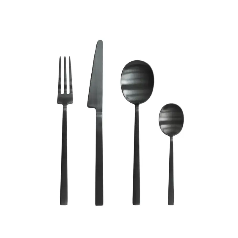 Bon Plan Cutlery KOGEI set of 24 Matte black101 COPENHAGEN