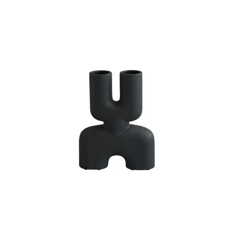 Vase COBRA DOUBLE mini Black101 COPENHAGEN Jusqu'à Épuisement Des Stocks