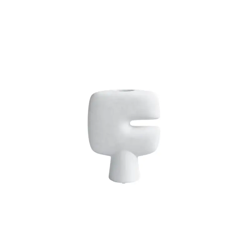 Vase TRIBAL mini Blanc os101 COPENHAGEN Jusqu&rsquo;à Épuisement Des Stocks
