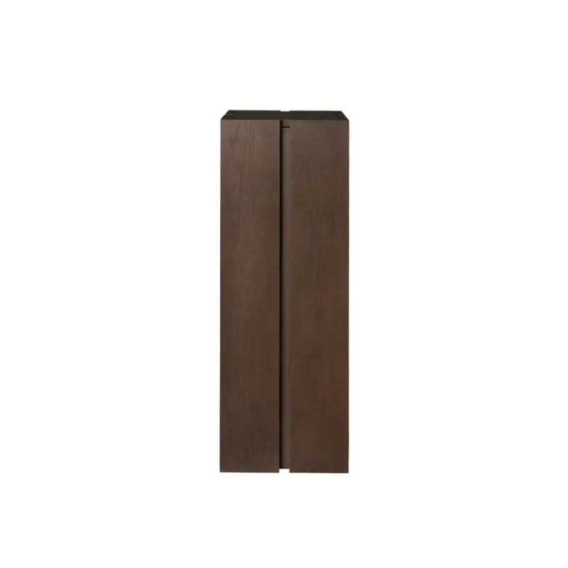 Meuble de rangement PARCEL Piédestal H90 Chêne FoncéFERM LIVING Vente Flash