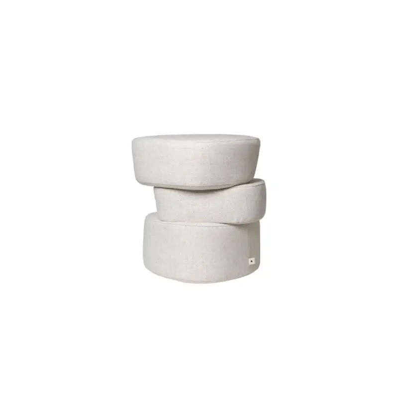 Prix Promo Pouf PLYO Blanc CasséFERM LIVING