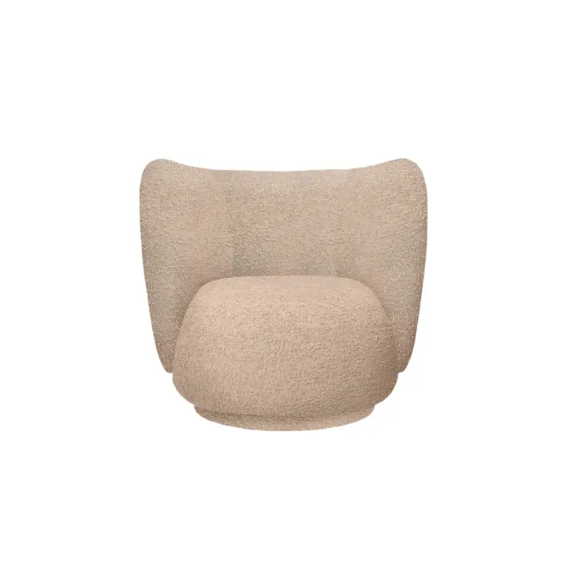 Prix Réduit Easy chair RICO Swivel Natural BoucléFERM LIVING