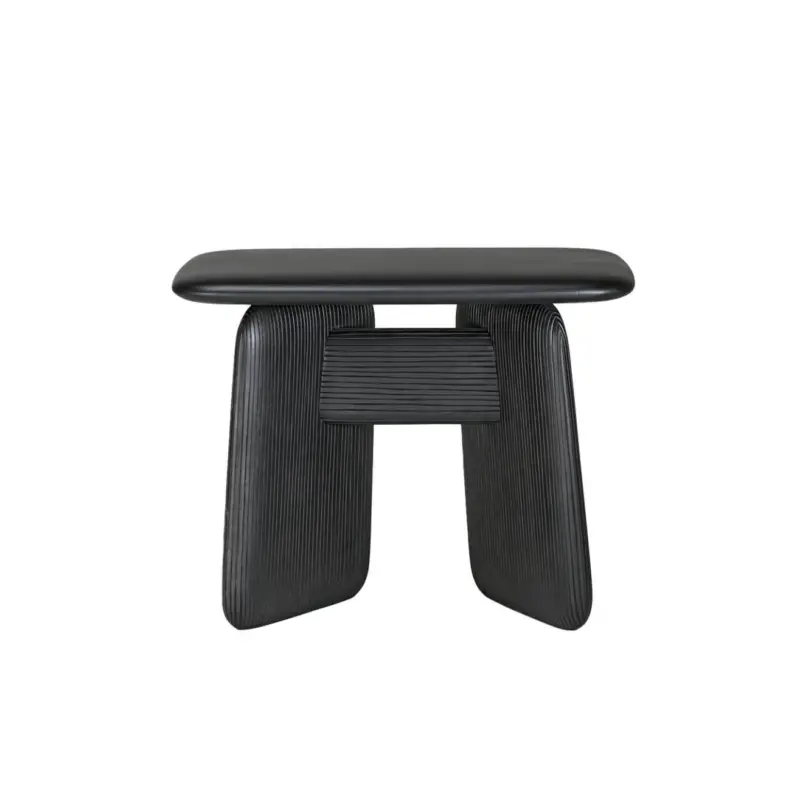 Tabouret STONEHENGE H 34,5 Érable noirZANAT Meilleur Choix