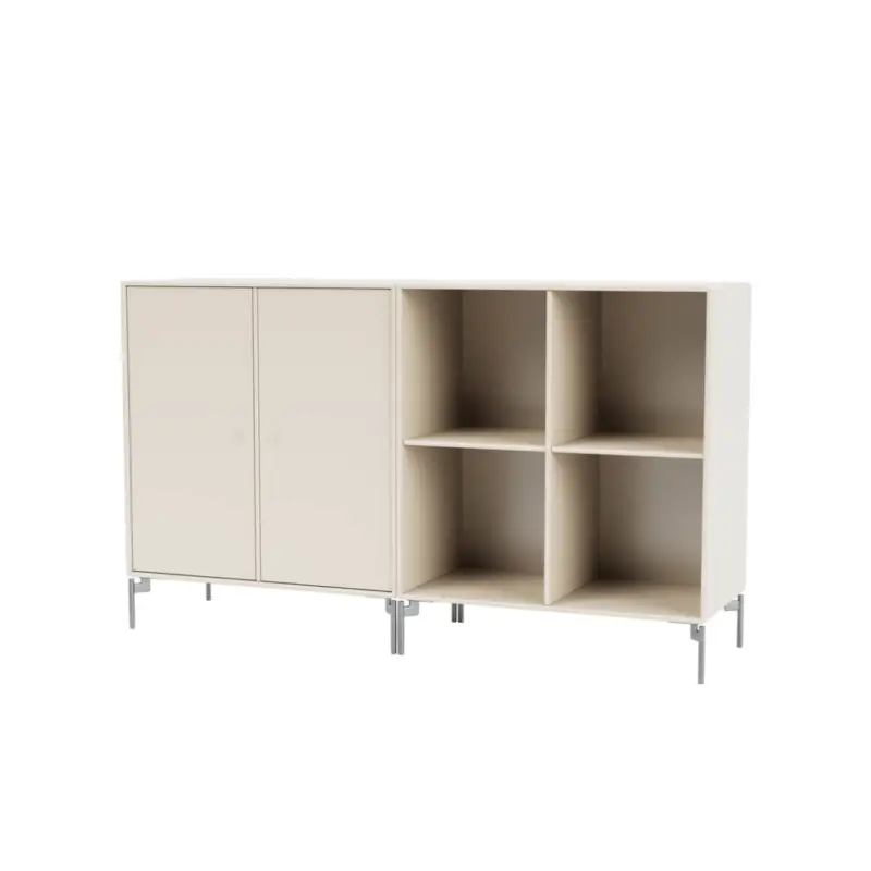 Meuble de rangement PAIR pieds chrome AvoineMONTANA Commander Vite