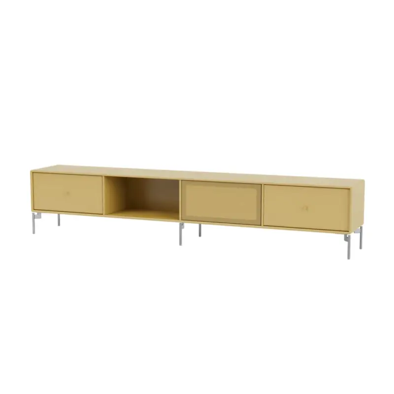 Dernier Modèle Meuble TV OCTAVE VII pieds chrome CuminMONTANA