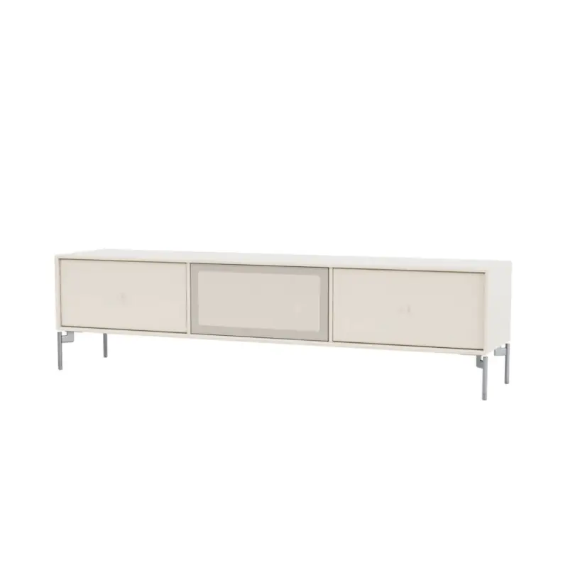 TV Stand OCTAVE V chrome legs OatMONTANA Satisfait Ou Remboursé