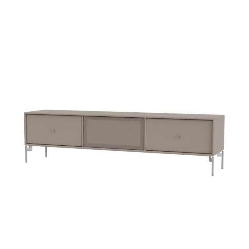Acheter Direct Meuble TV OCTAVE V pieds chrome TruffeMONTANA