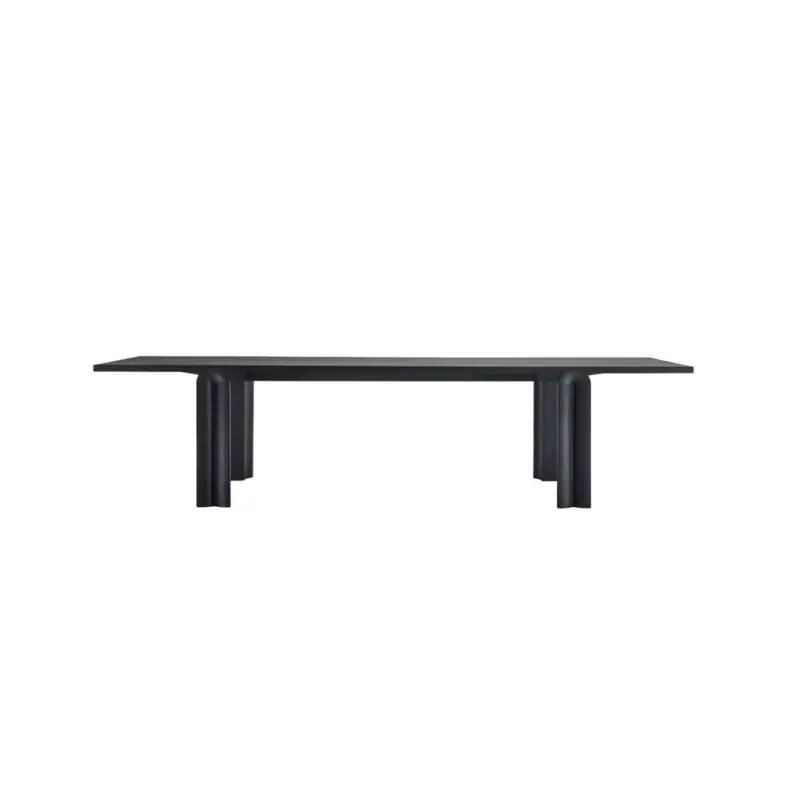 Dining Table NAVE Black Maple tiny touch carvingZANAT Livraison Express