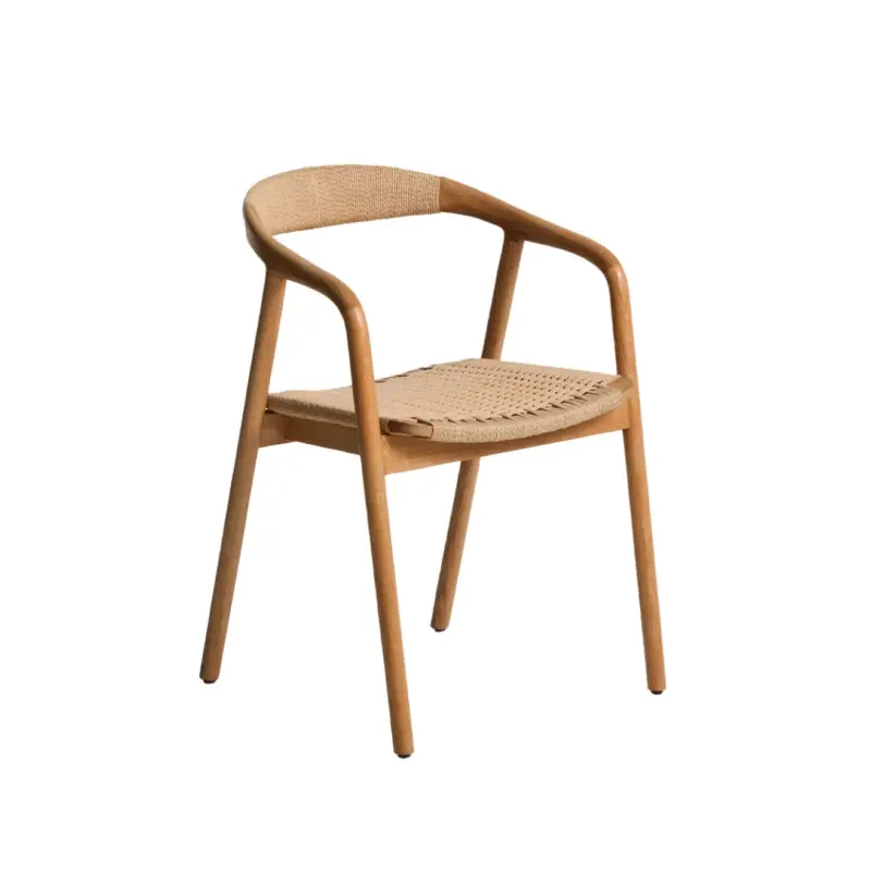 Offre Exclusive Dining Chair DERILE Natural Oak / Beige RopeKAVE HOME