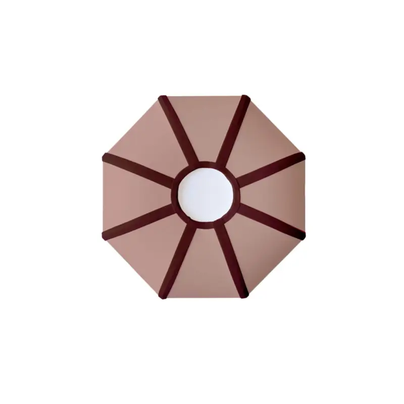 Achat Immédiat Applique NINE Abat-jour mural Fard rose & Rouge grenatMARGAUX KELLER COLLECTIONS