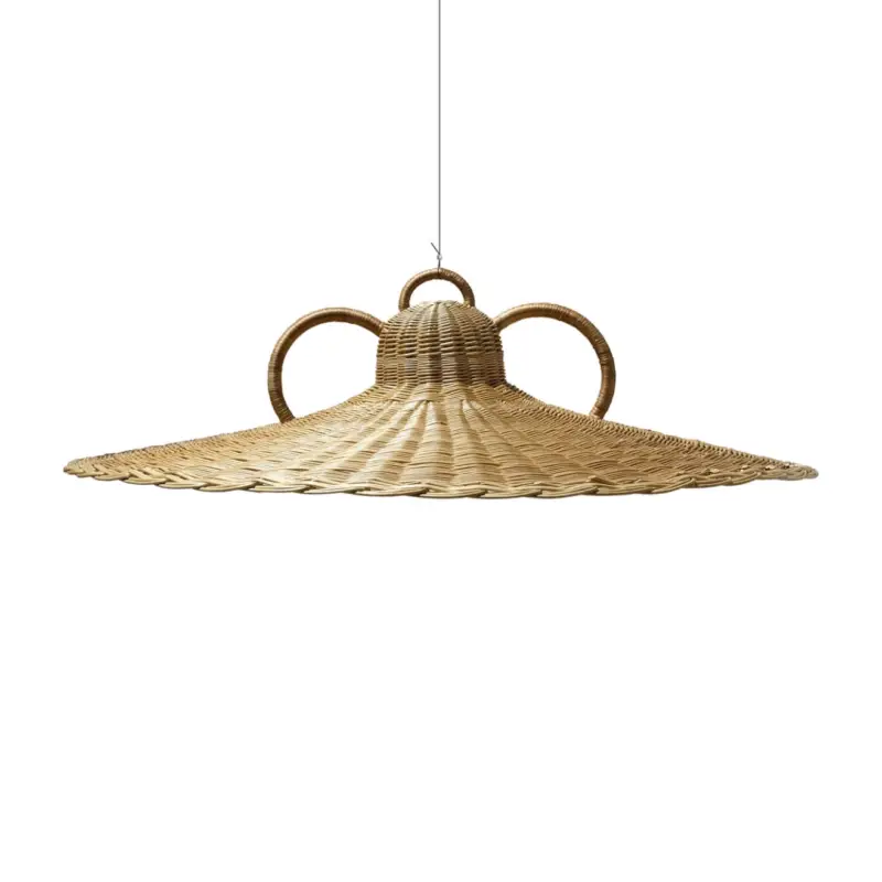 Pendant Light CAPEO Le Grand Lampshade WickerMARGAUX KELLER COLLECTIONS Solde
