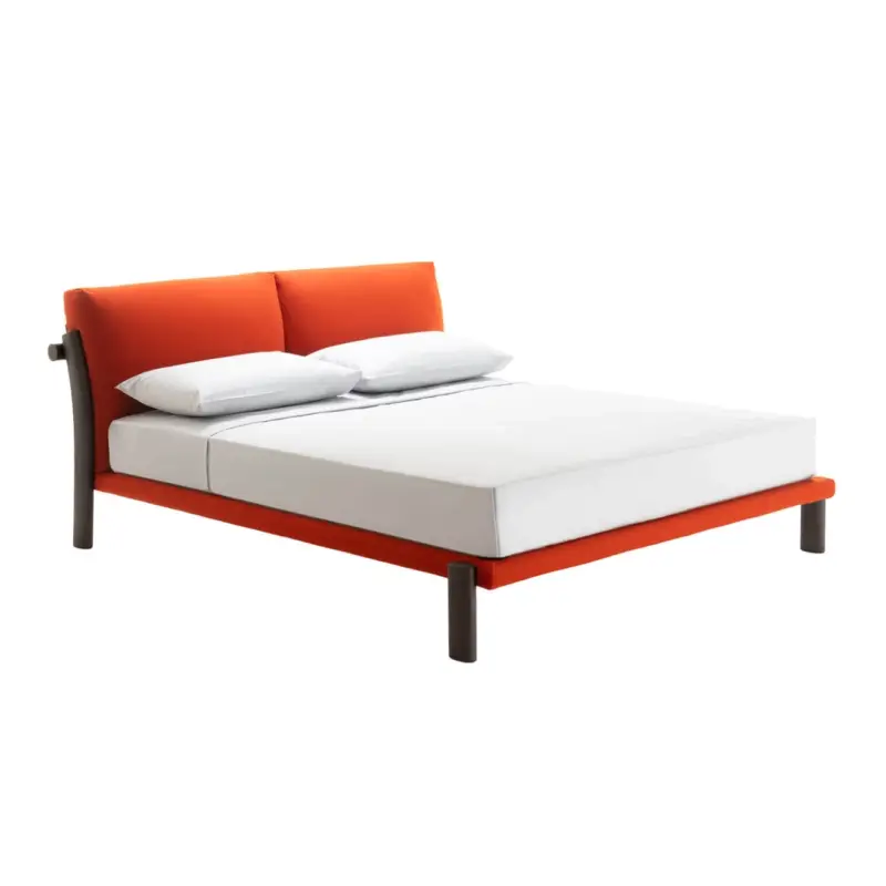 Jusqu'à Épuisement Des Stocks Bed NAGORI 185 x 225 Moka/ Terso 32926ZANOTTA