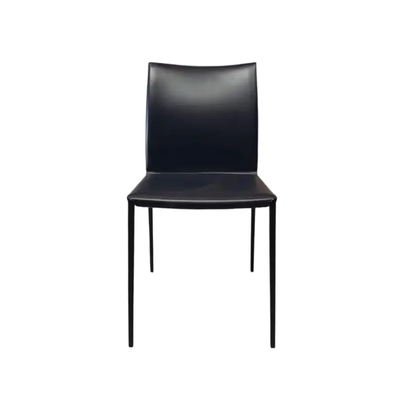 Dining Chair LIA Black LeatherZANOTTA Haute Qualité