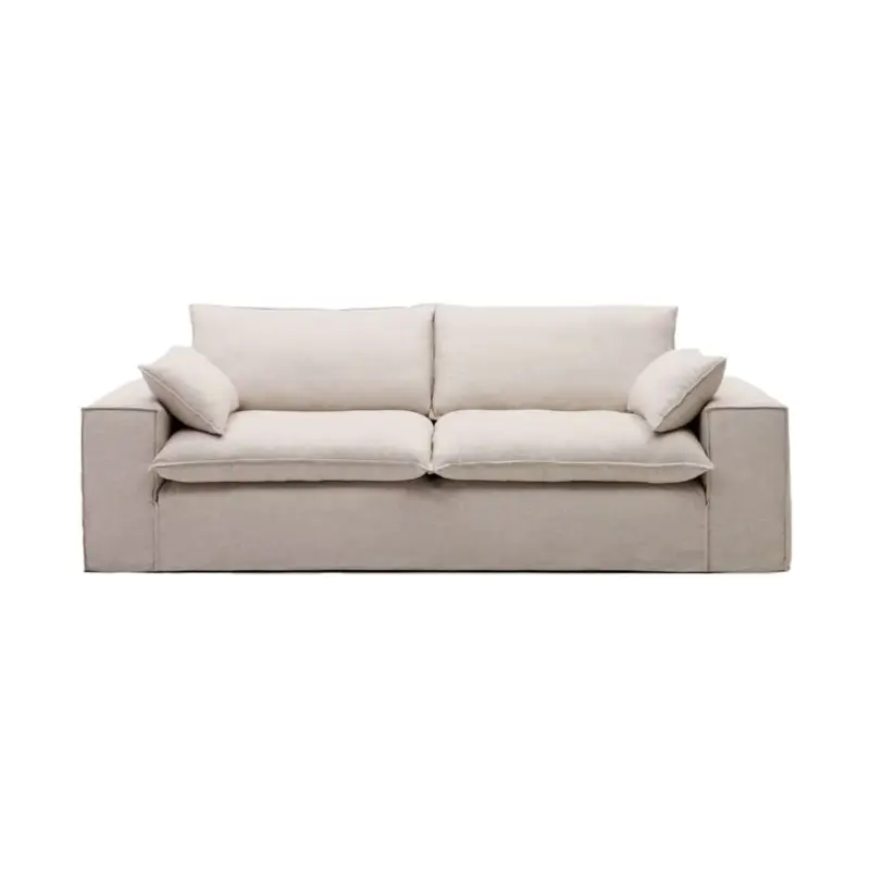 Sofa ANARELA 3-seater sofa in Beige LinenKAVE HOME Jusqu'à Épuisement Des Stocks