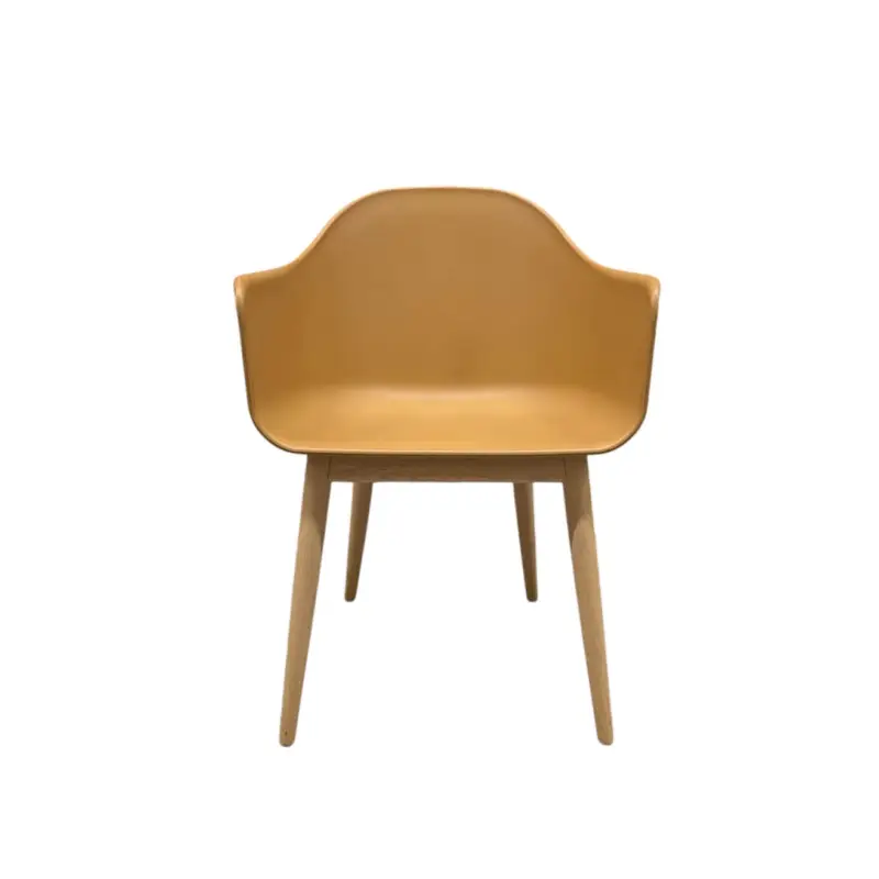 Dining Chair HARBOUR wooden legs YellowAUDO COPENHAGEN Acheter En Ligne