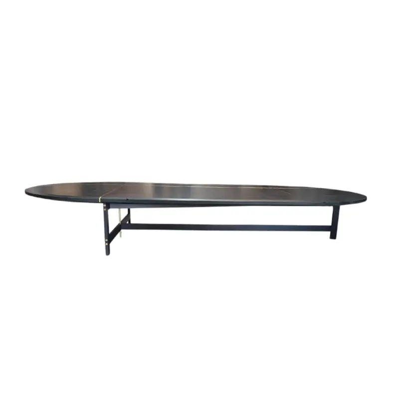 Remise Coffee Table PLACÉ Black leatherBAXTER MADE IN ITALY