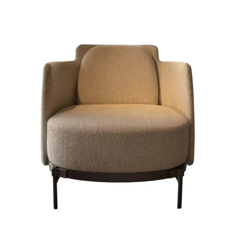 Achat Immédiat Easy chair TAPE with armrests Fisher 01 écruMINOTTI