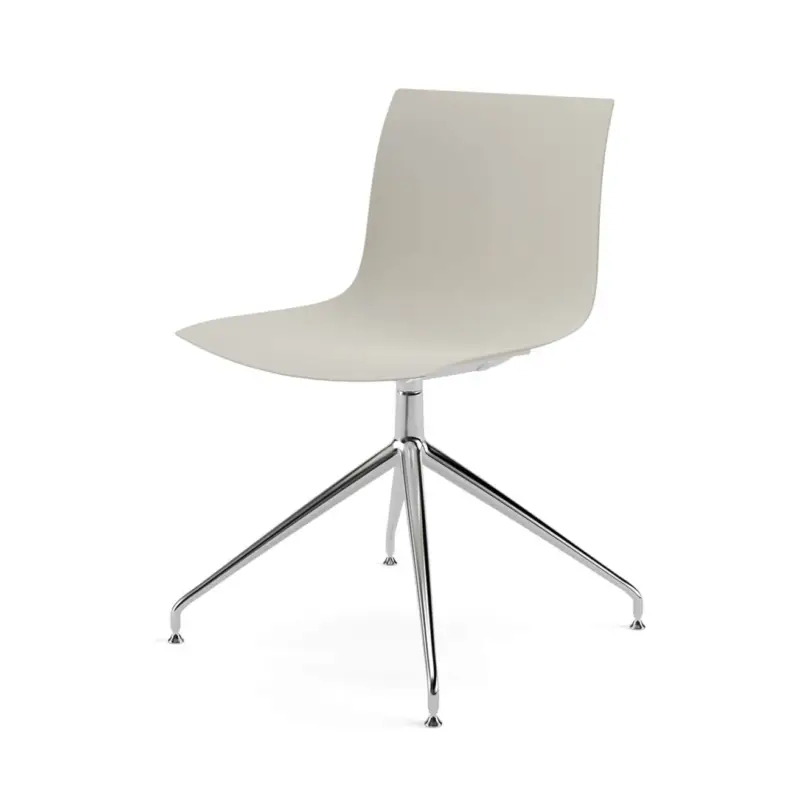 Chaise CATIFA RE 46 Beige, Pieds ChromeARPER Bon Plan