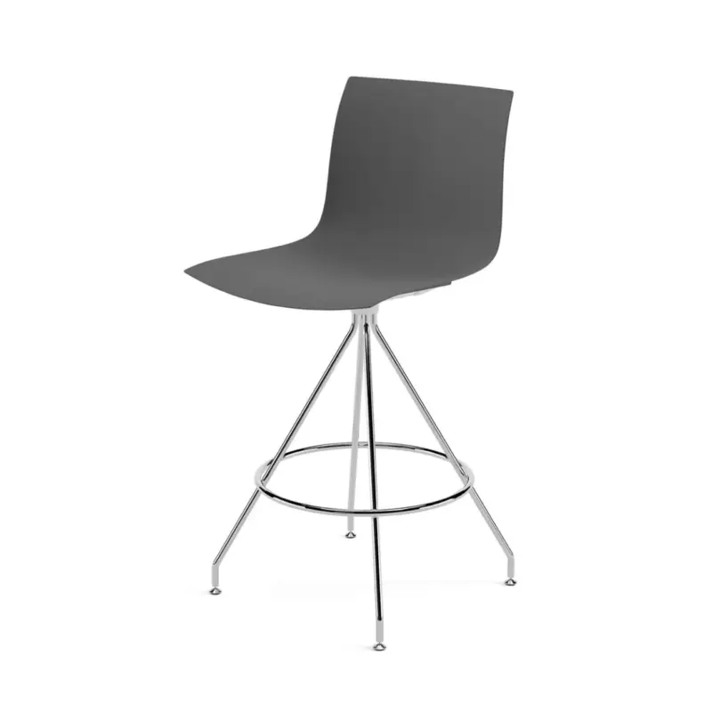 Stool CATIFA RE 46, H 65 Grey, Chrome BaseARPER Petit Prix