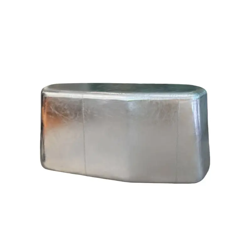 Pouf BEKI L 100 ArgentBAXTER MADE IN ITALY Seulement Aujourd&rsquo;hui