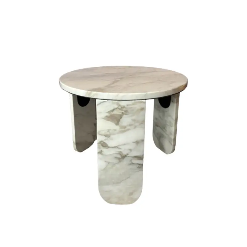 Authentique Side Table CLEMO Calacatta Vagli oro marbleGALLOTTI & RADICE