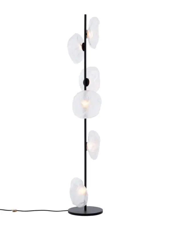 Authentique 73.6SF Floor 180cm Lampadaires Noir