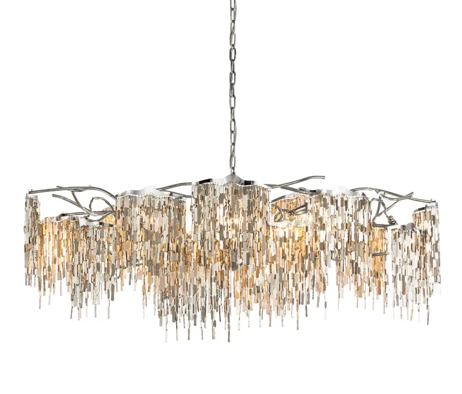 Certifié Arthur ovale 140cm Suspensions Argent