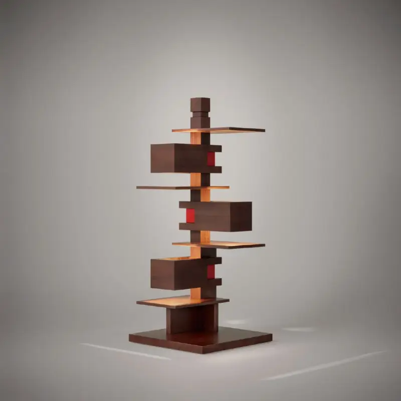 Taliesin 4 Walnut Lampes de table Bois foncé Prix Bas