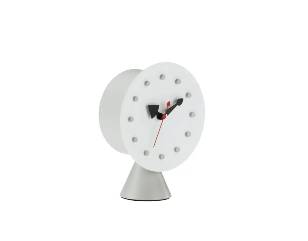 Prix Bas Horloge Cone Base Blanc