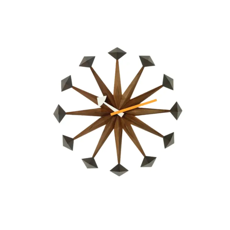 Remise Horloge Polygon Bois foncé