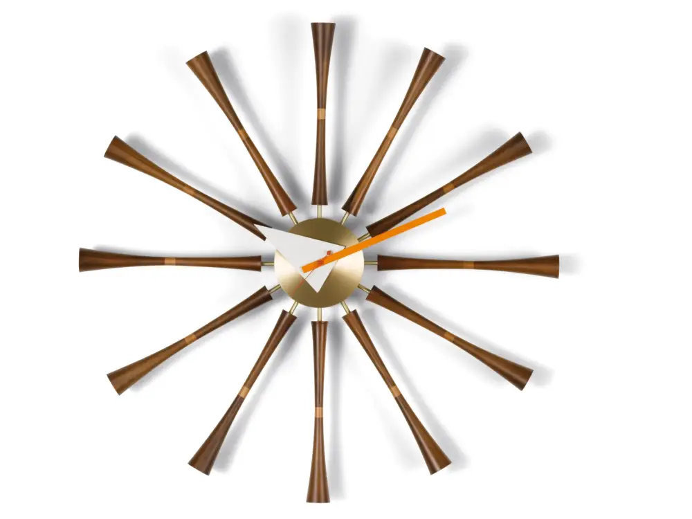 Horloge Spindle Bois foncé Nouvelle Collection